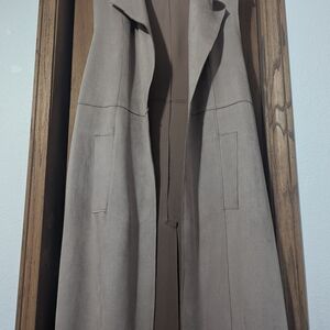 Elegant Tan Women's Duster Vest